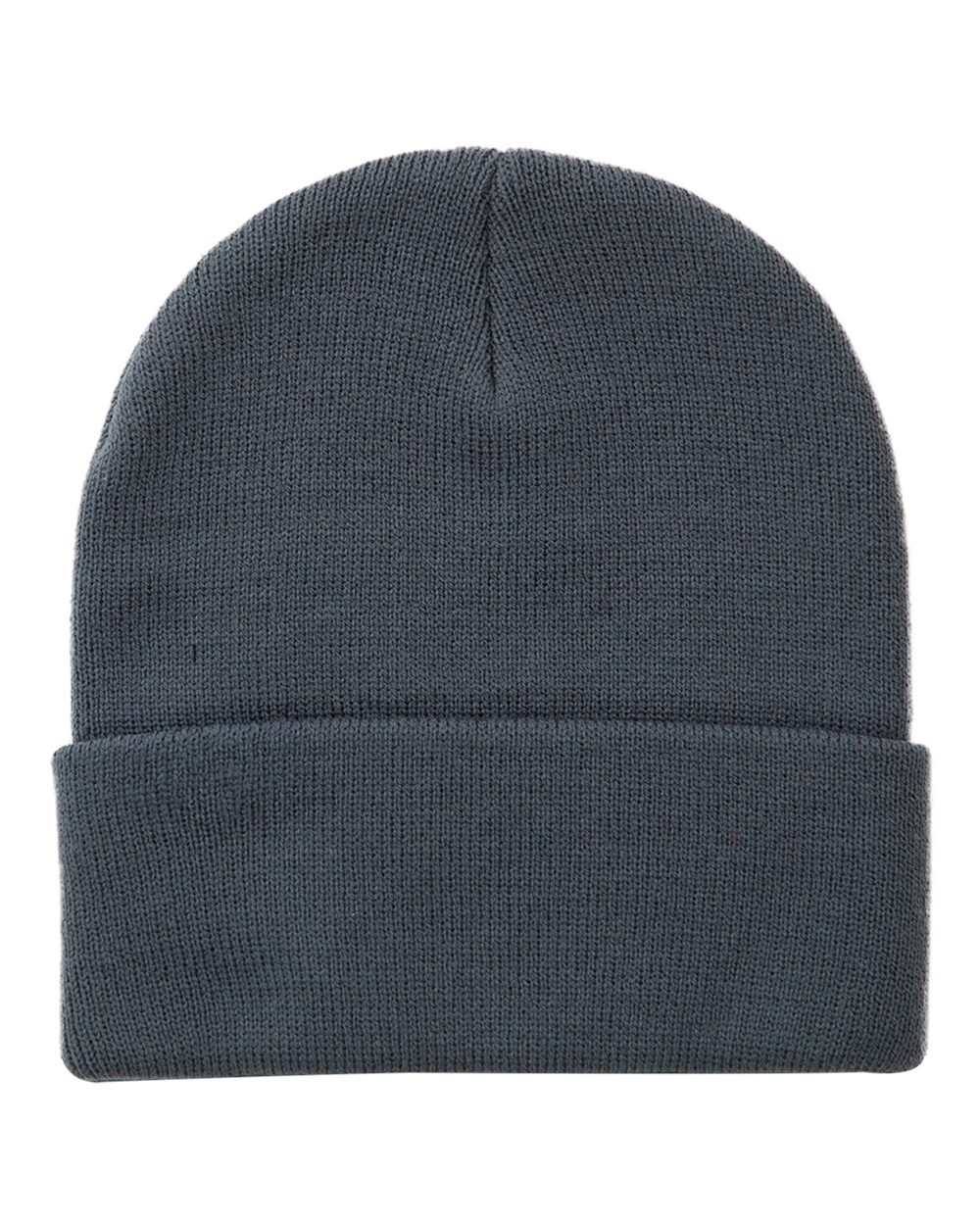 Front View of Slate Blue Coleman Cuffed Beanie - 3523