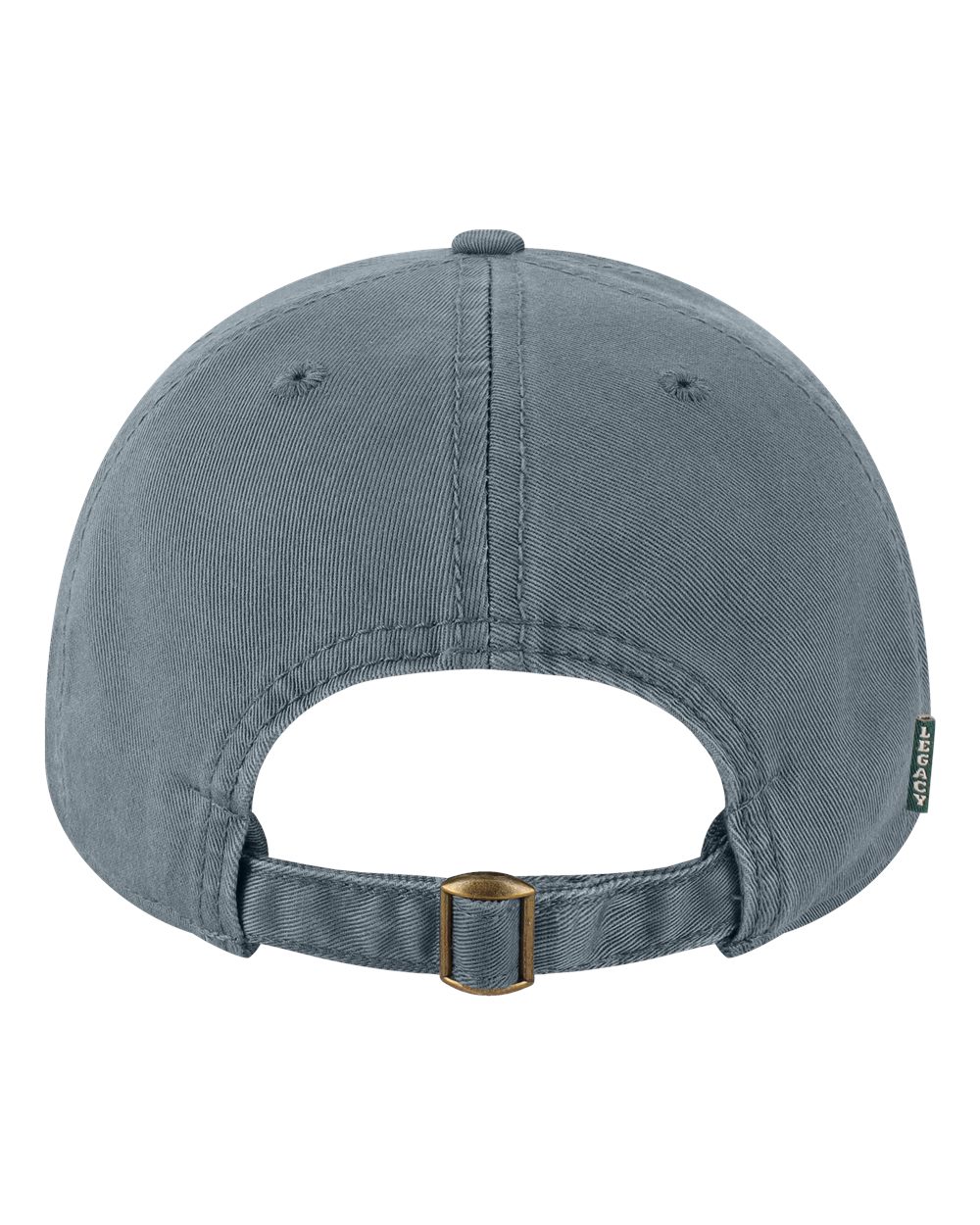 Rear View of Slate Blue Relaxed Twill Dad Hat - EZA