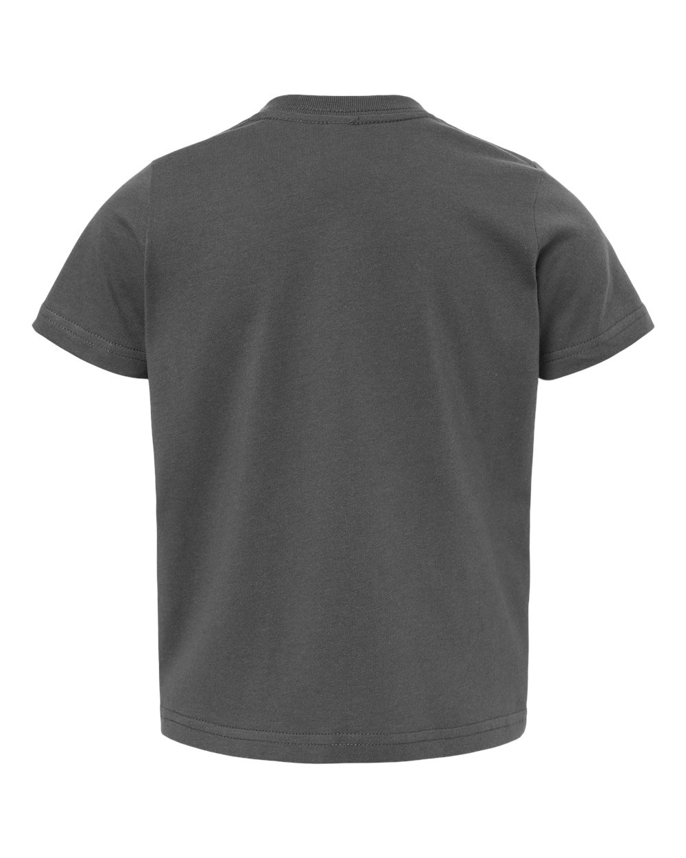 Rear View of Slate Toddler Fine Jersey Tee - 3321