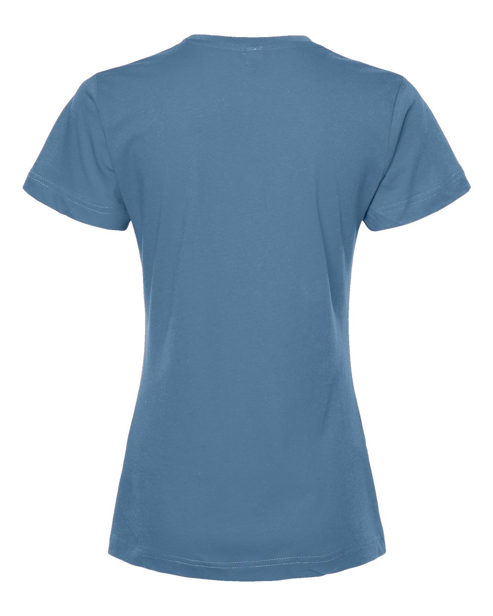 Rear View of Slate Women's Fine Jersey Classic Fit T-Shirt - 216