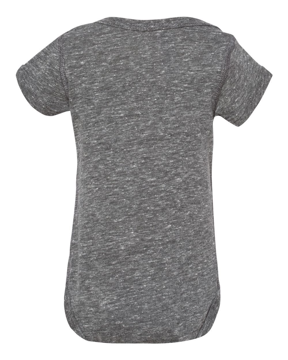 Rear View of Smoke Melange Infant Harborside Mélange Bodysuit - 4491