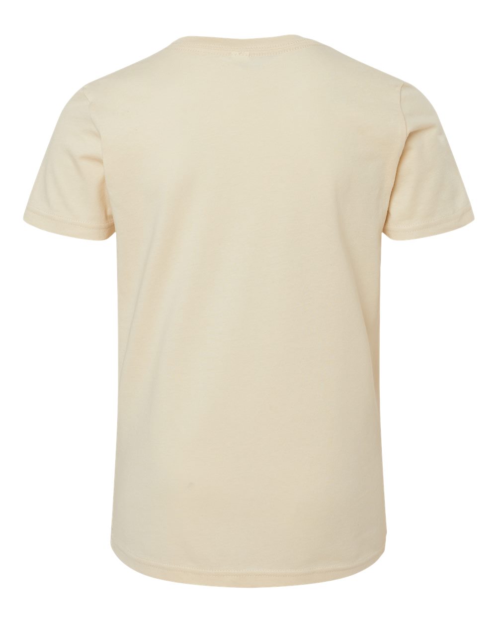 Rear View of Soft Cream Youth Jersey Tee - 3001Y