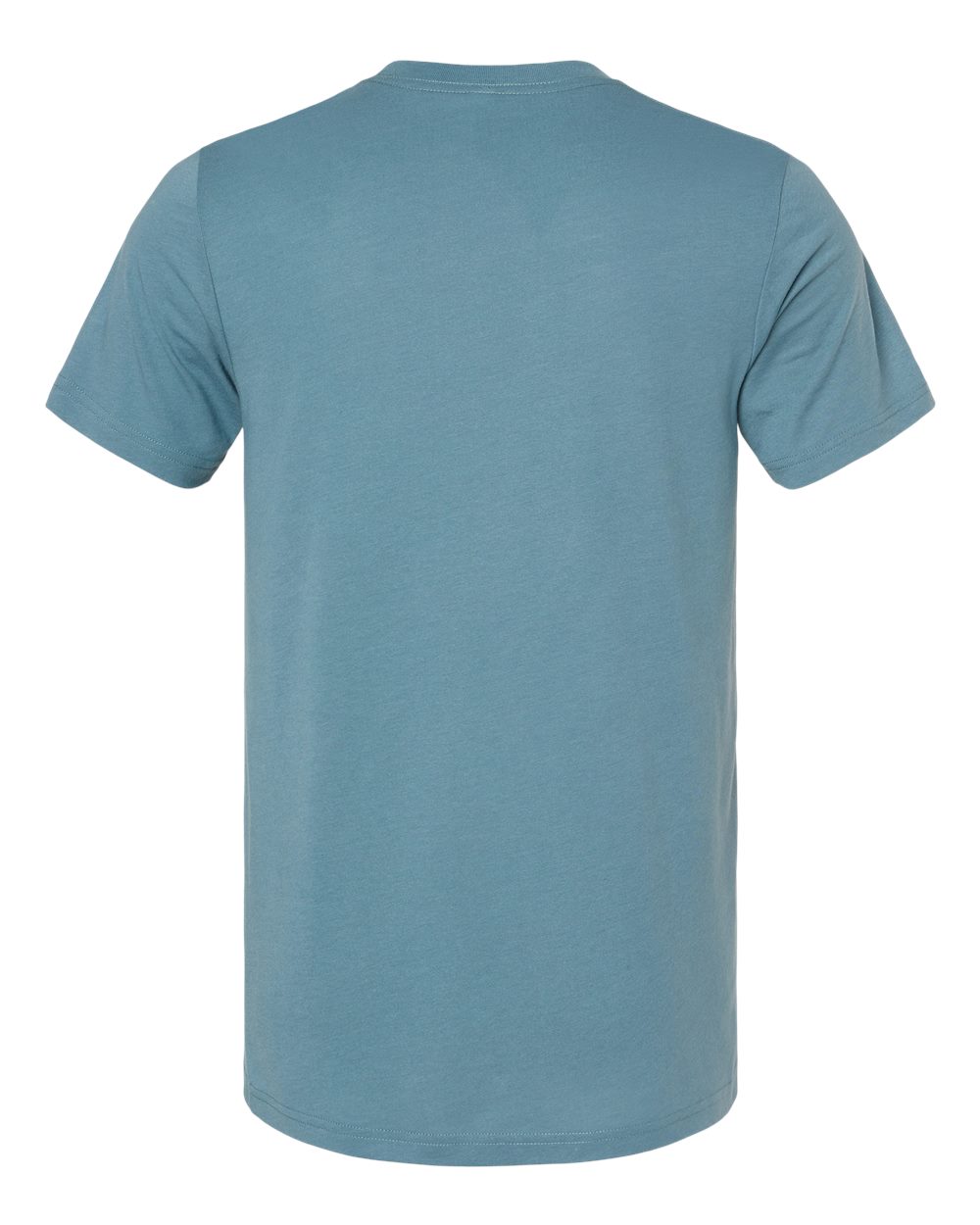 Rear View of Solid Slate Triblend Triblend Tee - 3413
