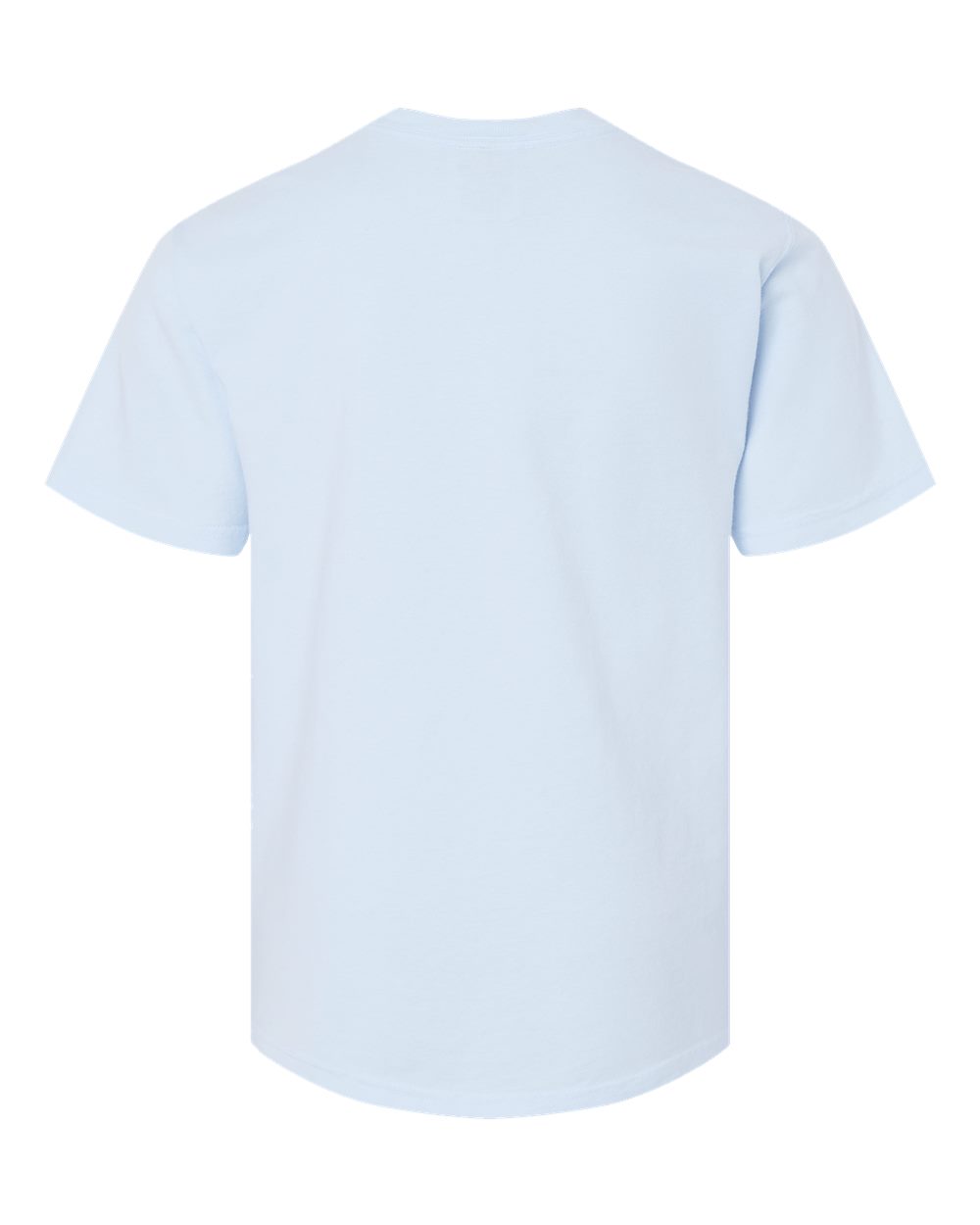 Rear View of Soothing Blue Garment-Dyed Youth T-Shirt - GDH175