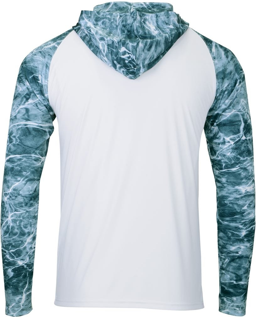 Rear View of Spindrift Biloxi Performance Colorblocked Hoodie - 241