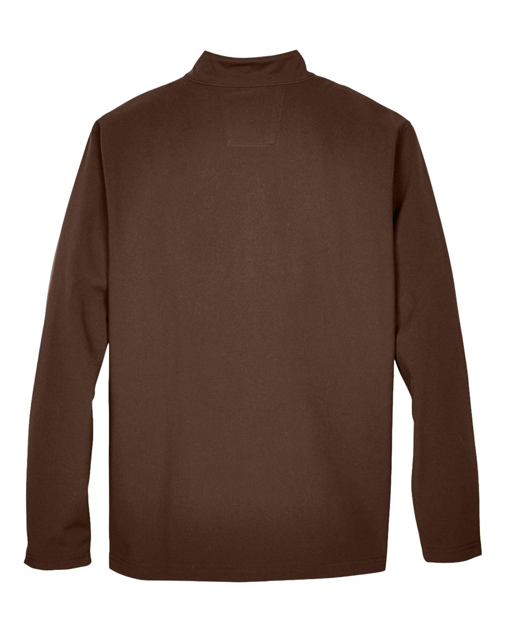 Rear View of Sport Dark Brown Men's Leader Soft Shell Jacket - TT80