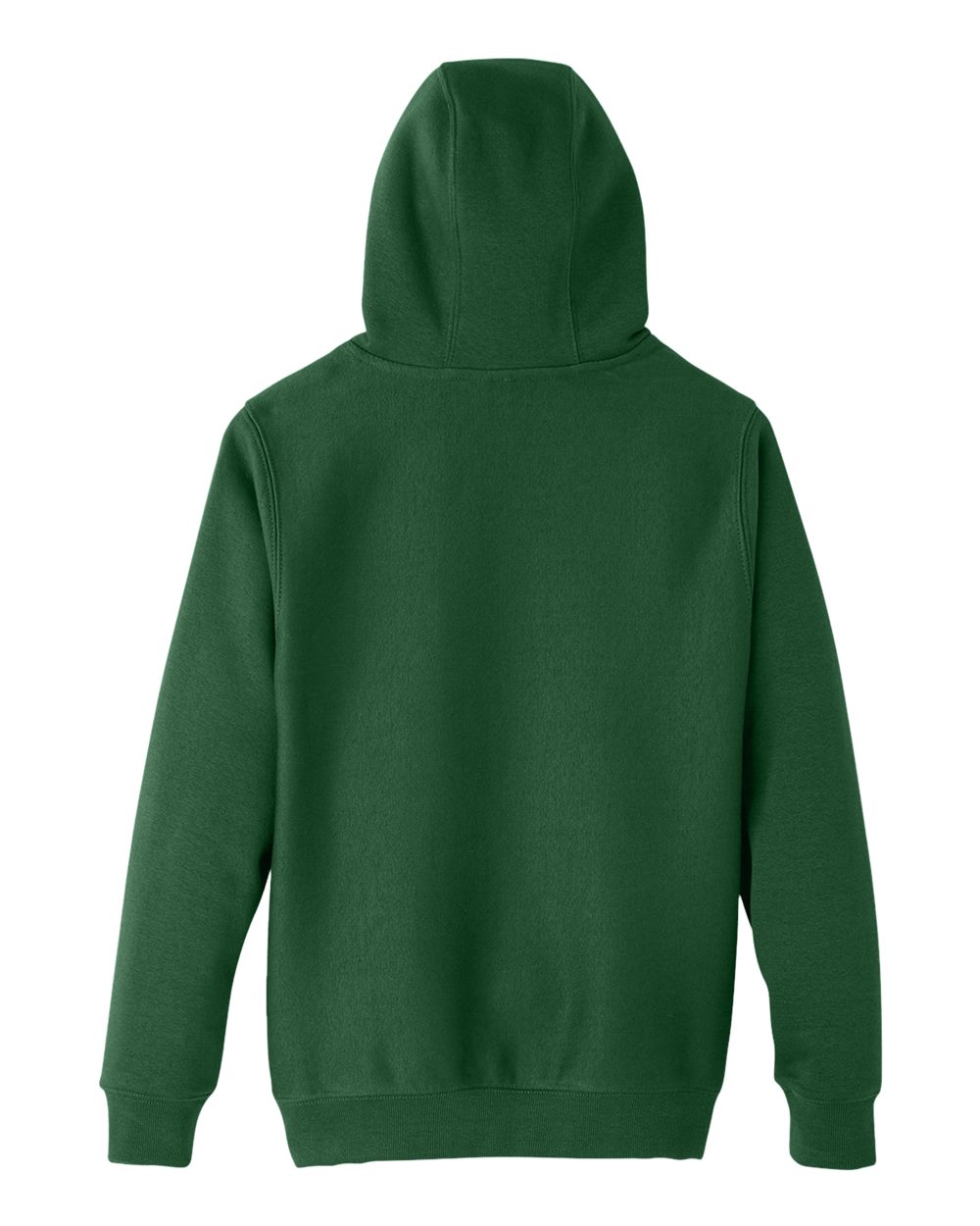 Rear View of Sport Dark Green Youth Zone HydroSport™ Heavyweight Pullover Hooded Sweatshirt - TT96Y