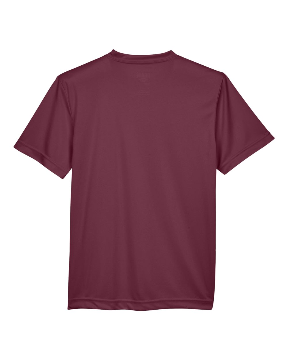 Rear View of Sport Dark Maroon Youth Zone Performance T-Shirt - TT11Y