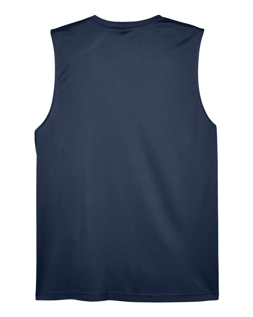 Rear View of Sport Dark Navy Men's Zone Performance Muscle T-Shirt - TT11M