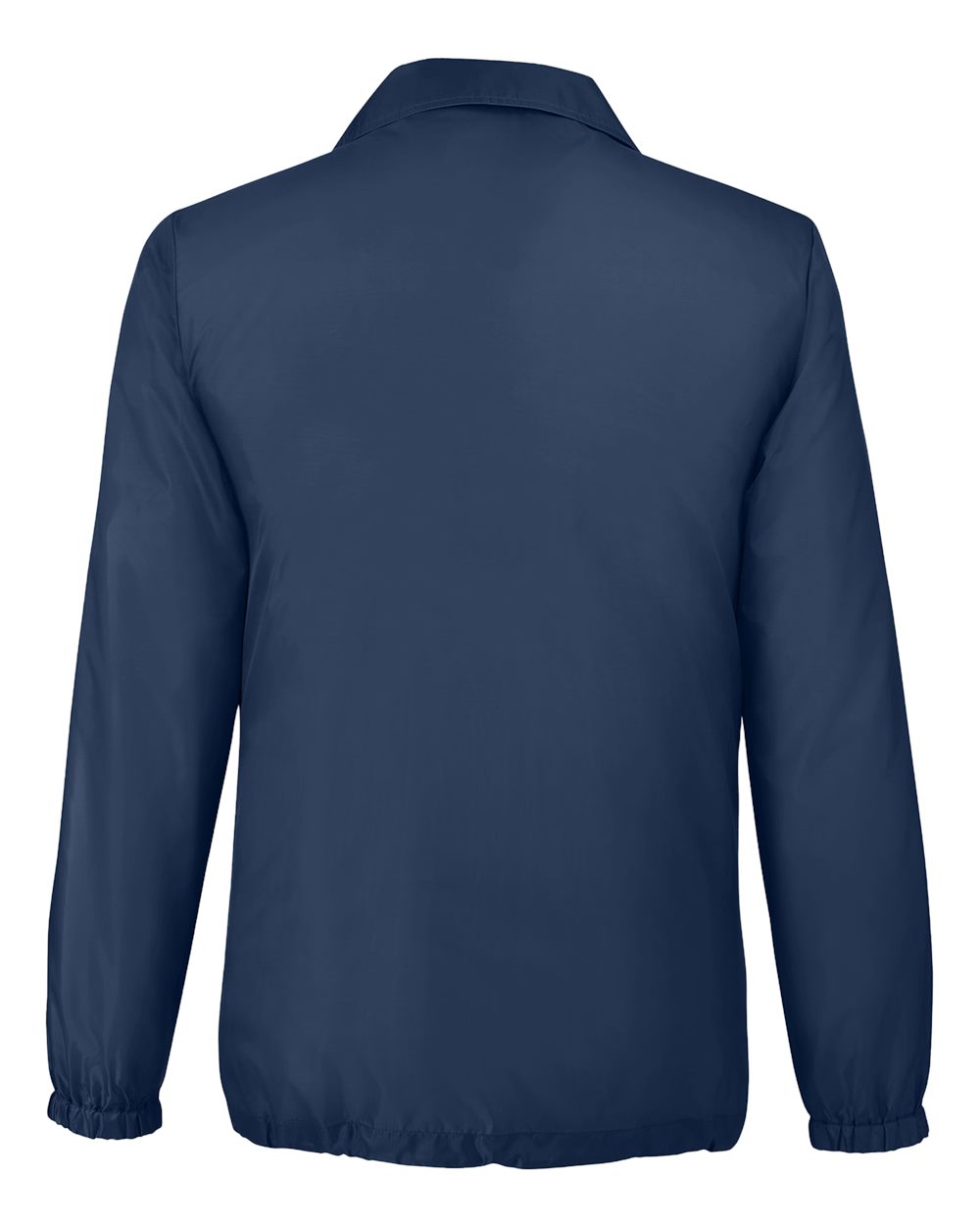 Rear View of Sport Dark Navy Unisex Zone Protect Coaches Jacket - TT75