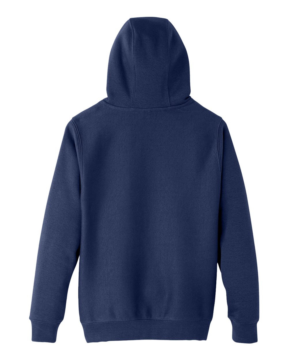 Rear View of Sport Dark Navy Youth Zone HydroSport™ Heavyweight Pullover Hooded Sweatshirt - TT96Y
