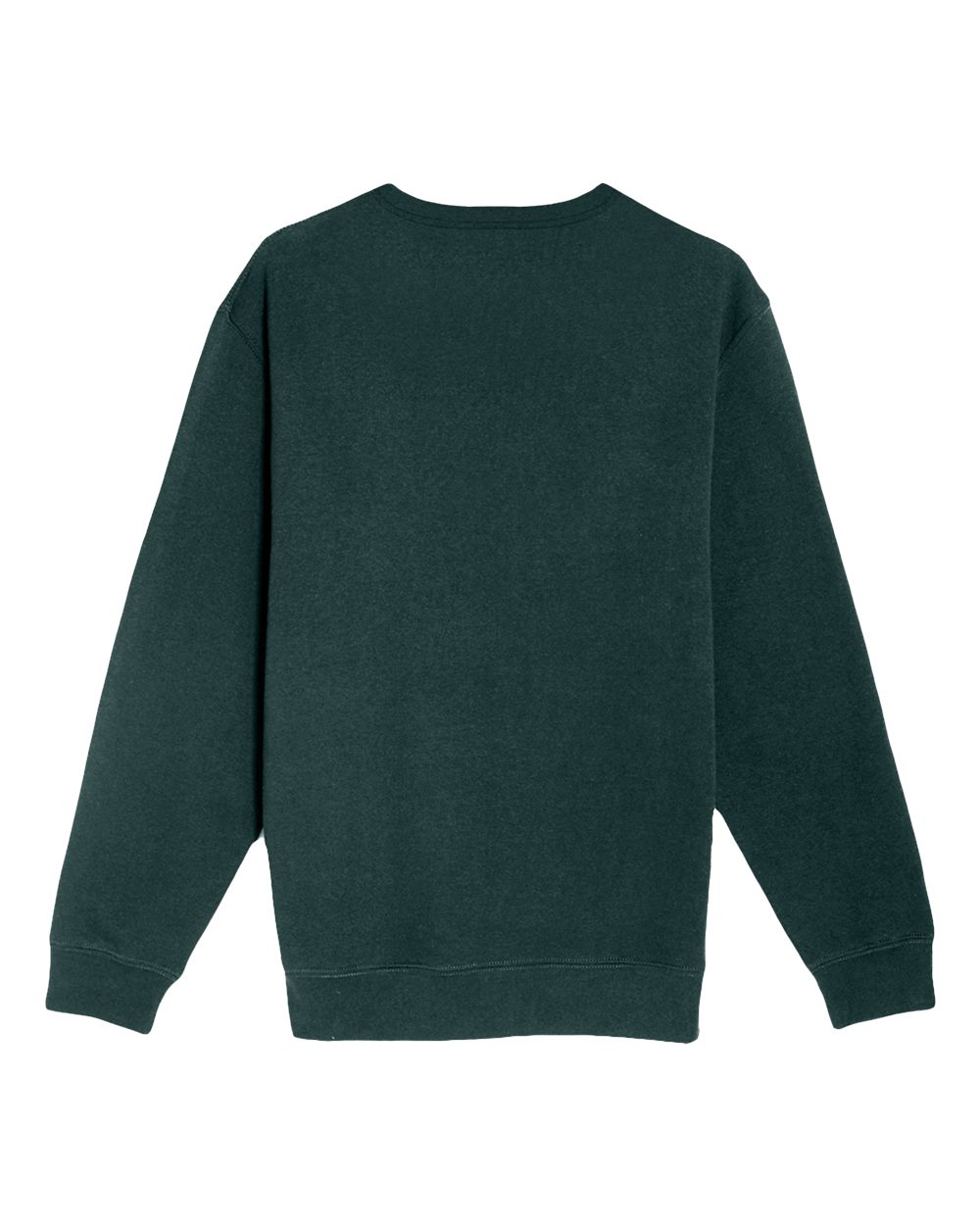 Rear View of Sport Green Premium Crewneck Sweatshirt - LS14004