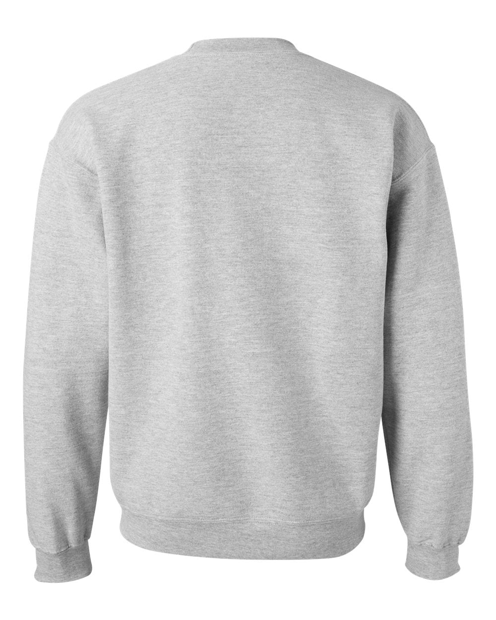 Rear View of Sport Grey DryBlend® Crewneck Sweatshirt - 12000