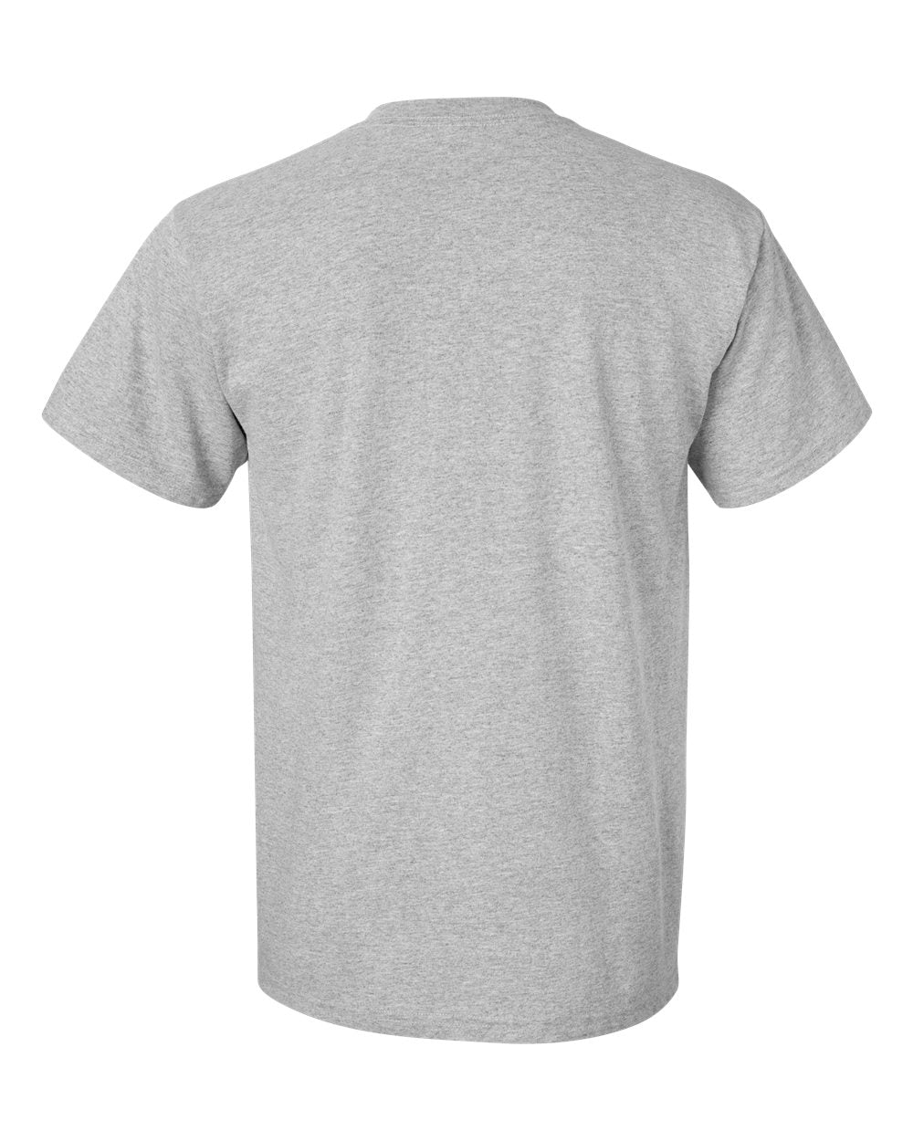 Rear View of Sport Grey DryBlend® Pocket T-Shirt - 8300
