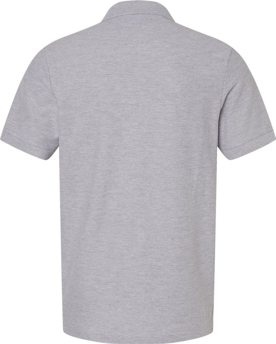 Rear View of Sport Grey Hammer™ Pique Polo - 85800