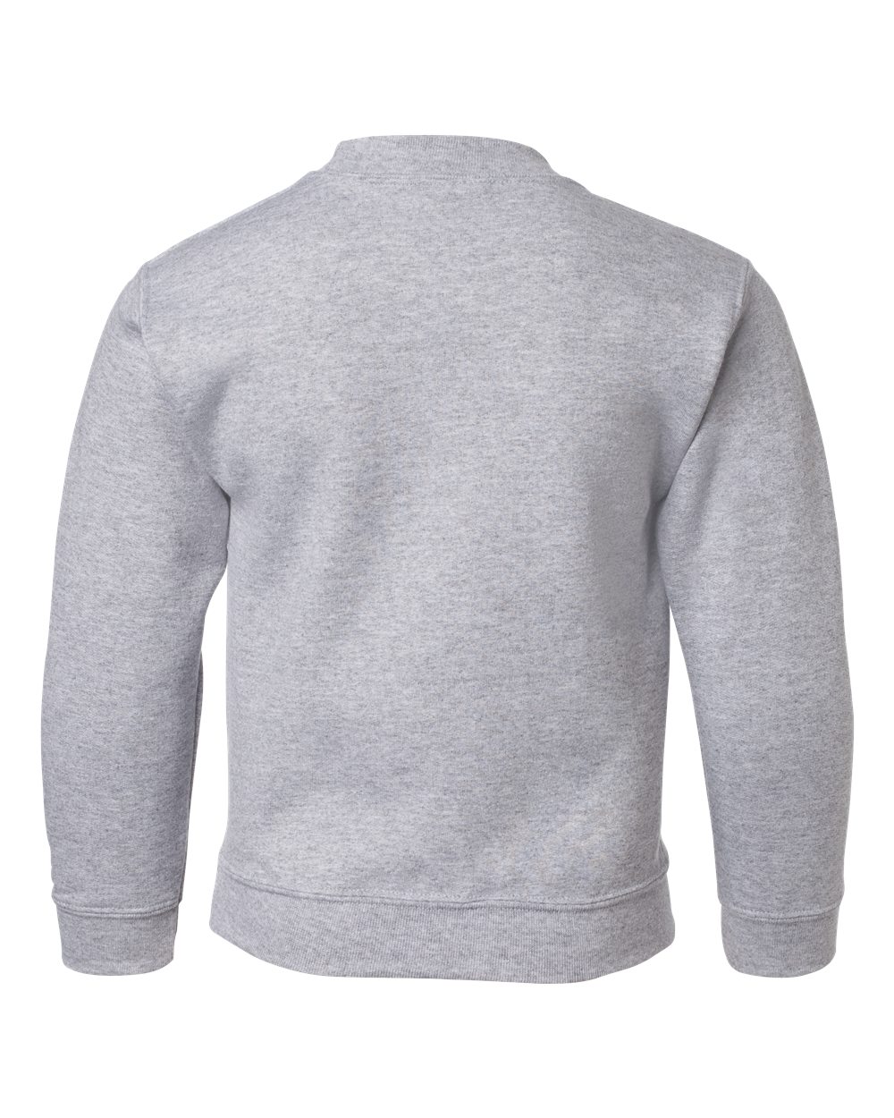 Rear View of Sport Grey Heavy Blend™ Youth Sweatshirt - 18000B