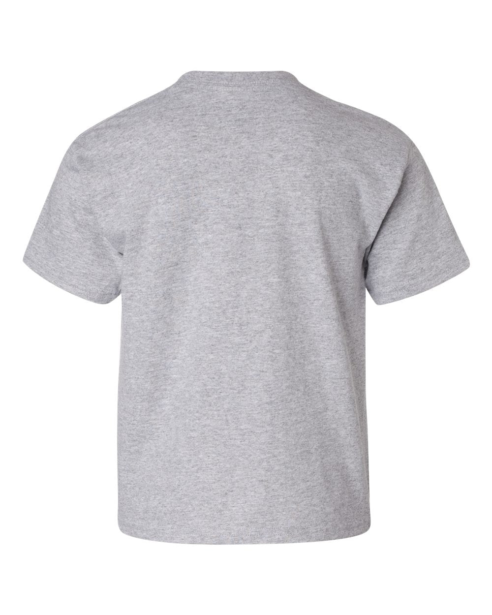 Rear View of Sport Grey Heavy Cotton™ Youth T-Shirt - 5000B