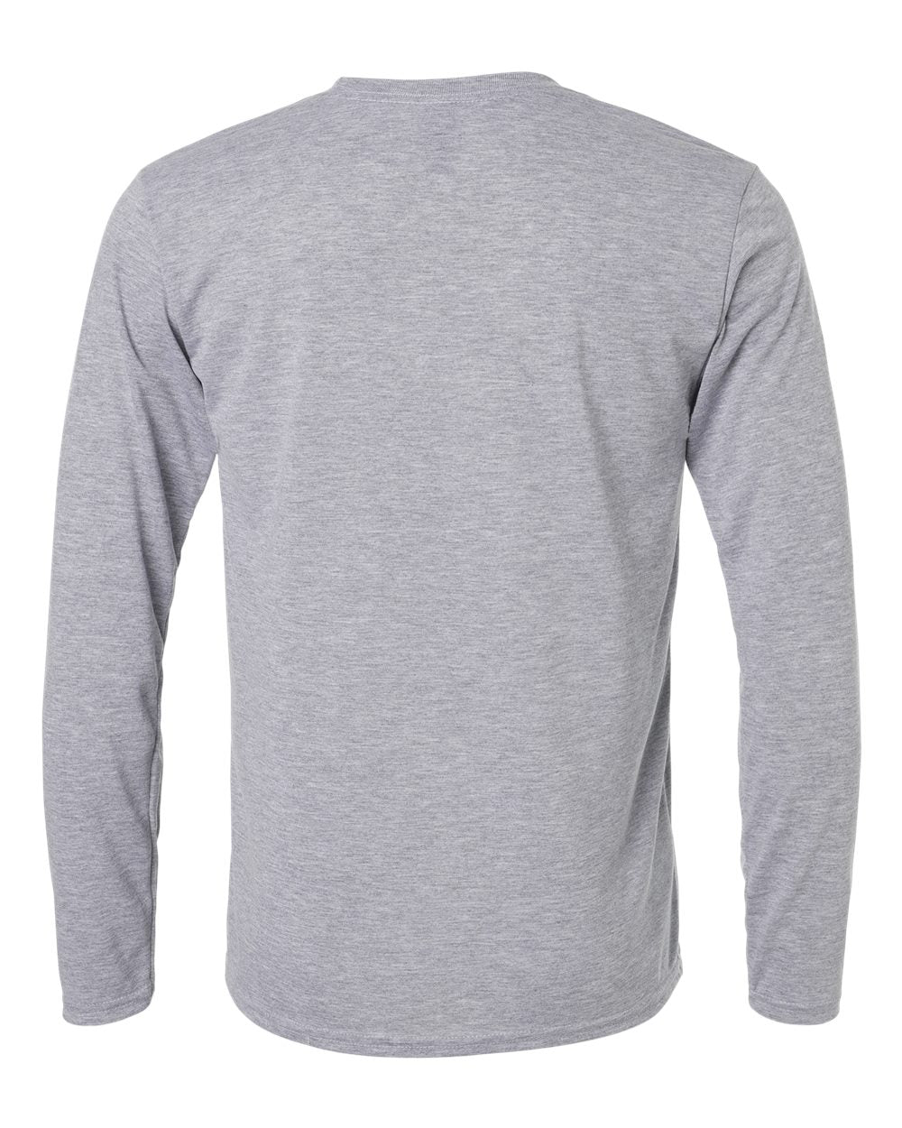Rear View of Sport Grey Performance® Long Sleeve T-Shirt - 42400