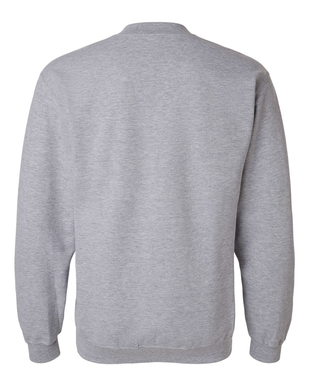 Rear View of Sport Grey Softstyle® Midweight 1/4 Zip Sweatshirt - SF008