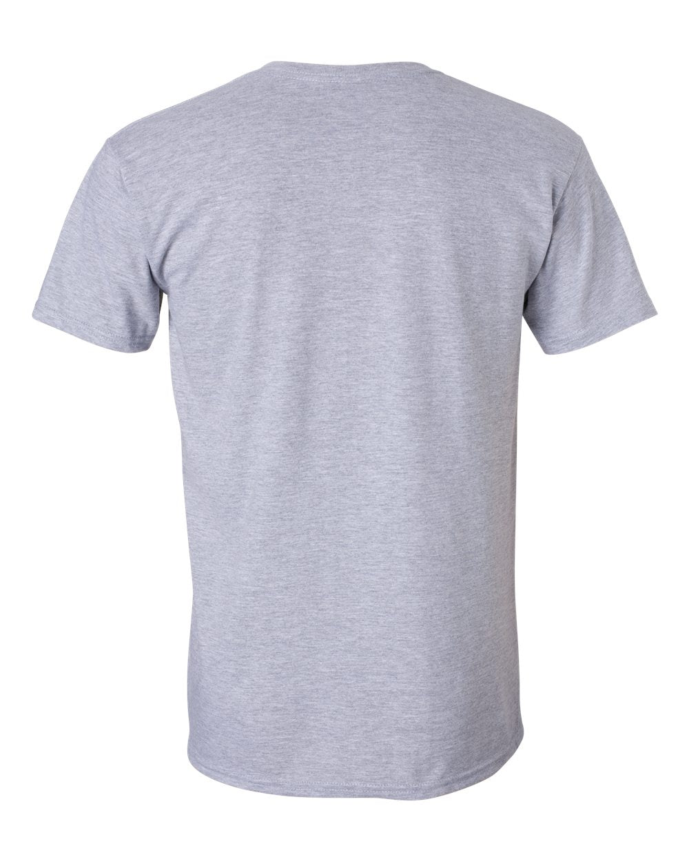 Rear View of Sport Grey Softstyle® T-Shirt - 64000