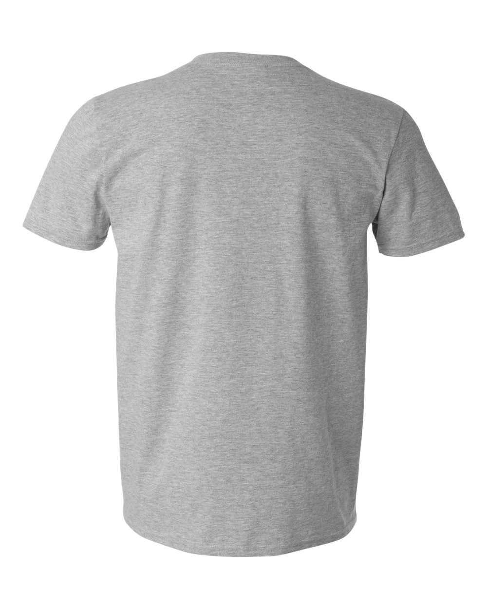 Rear View of Sport Grey Softstyle® V-Neck T-Shirt - 64V00