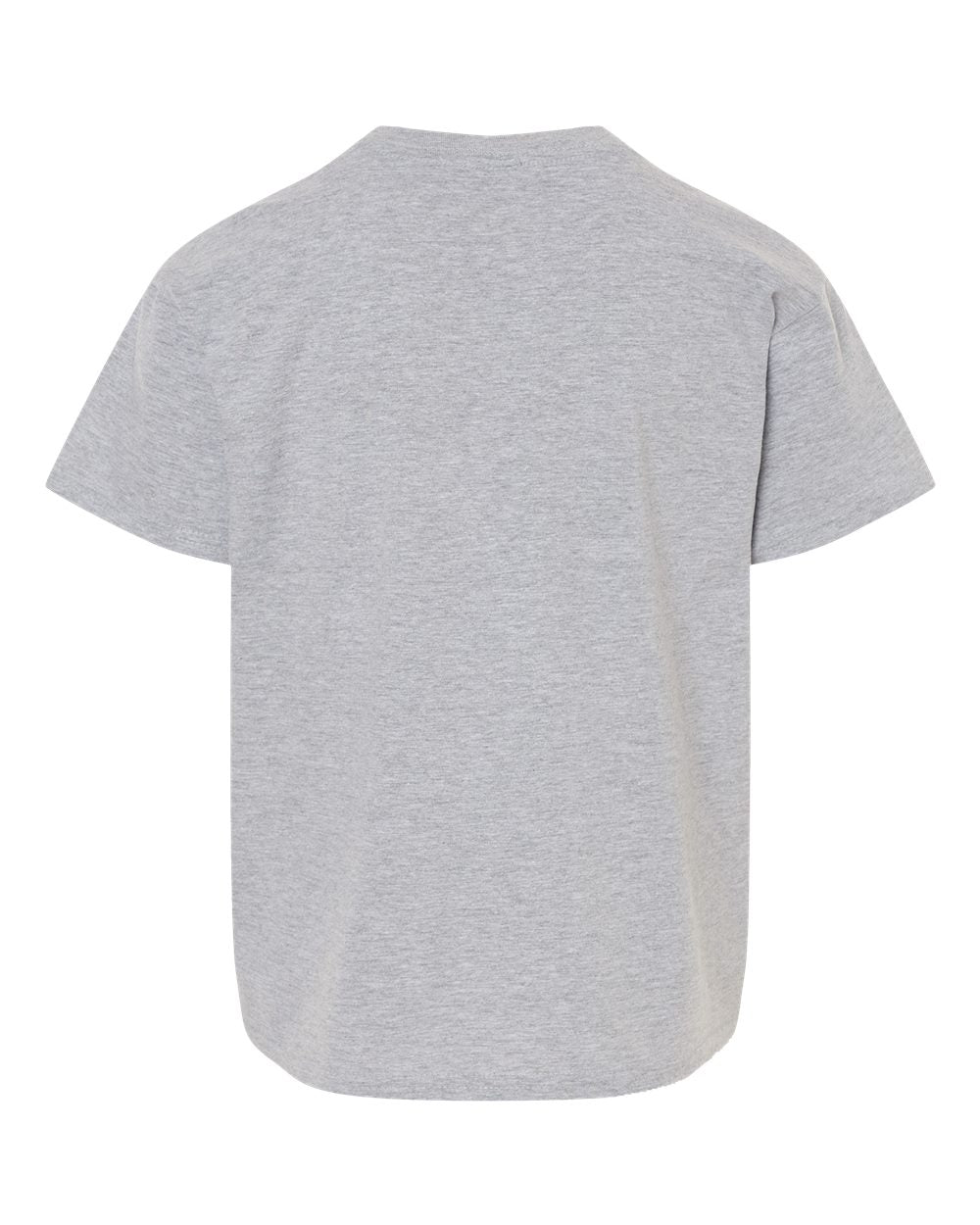 Rear View of Sport Grey Softstyle® Youth T-Shirt - 64000B