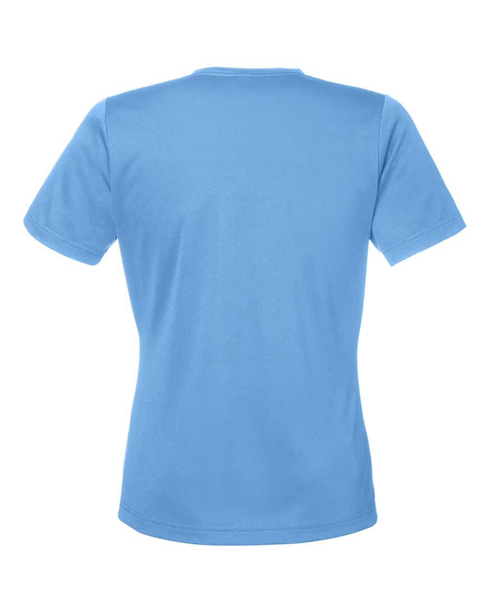 Rear View of Sport Light Blue Women's Zone Performance Mesh T-Shirt - TT15W