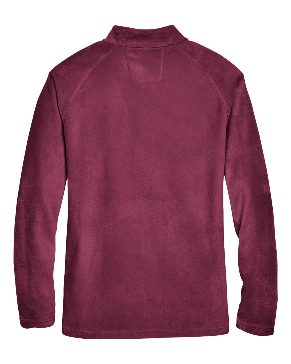 Rear View of Sport Maroon Men's Campus Microfleece Jacket - TT90