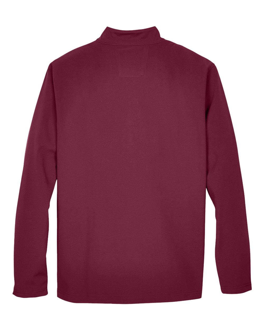Rear View of Sport Maroon Men's Leader Soft Shell Jacket - TT80