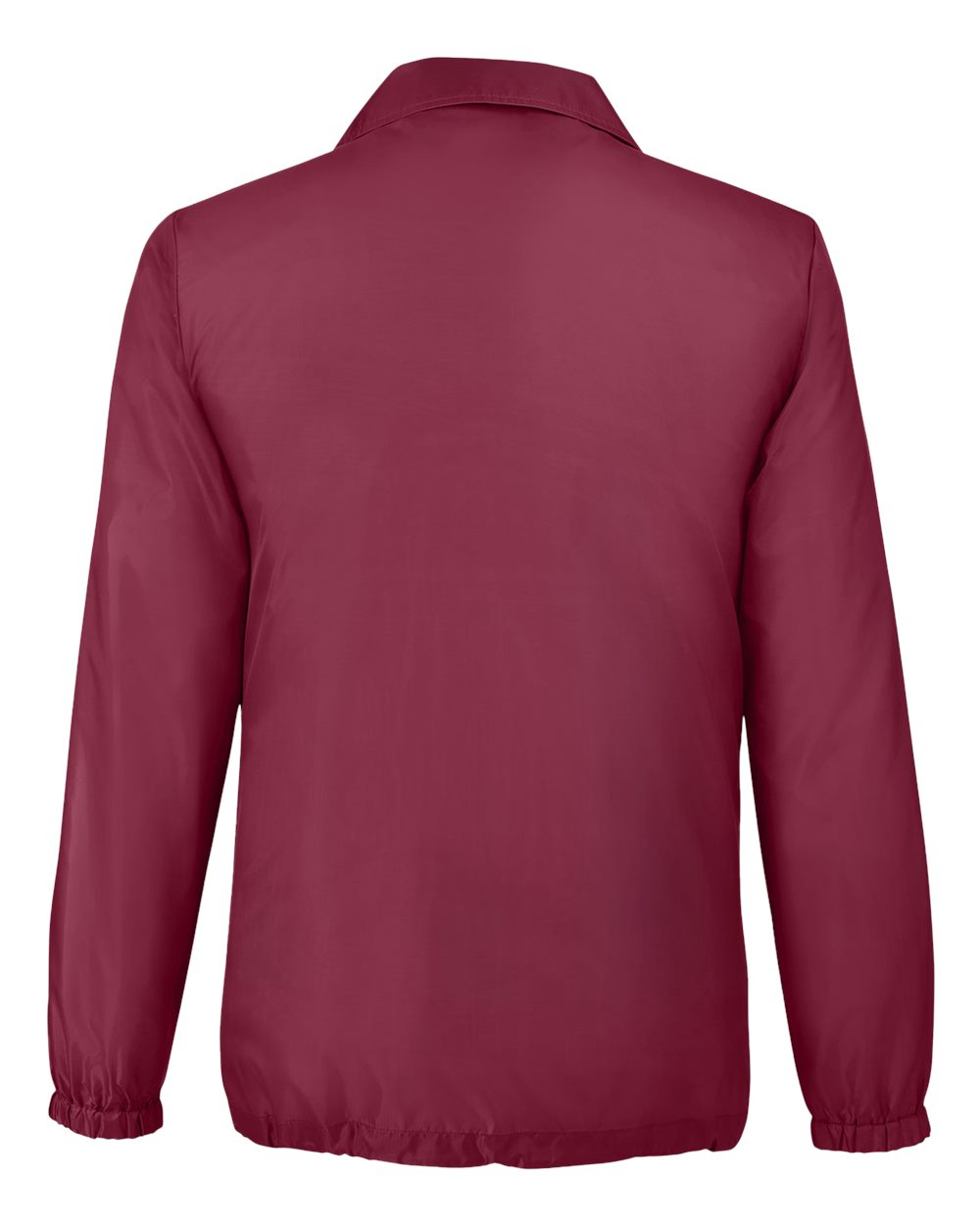 Rear View of Sport Maroon Unisex Zone Protect Coaches Jacket - TT75