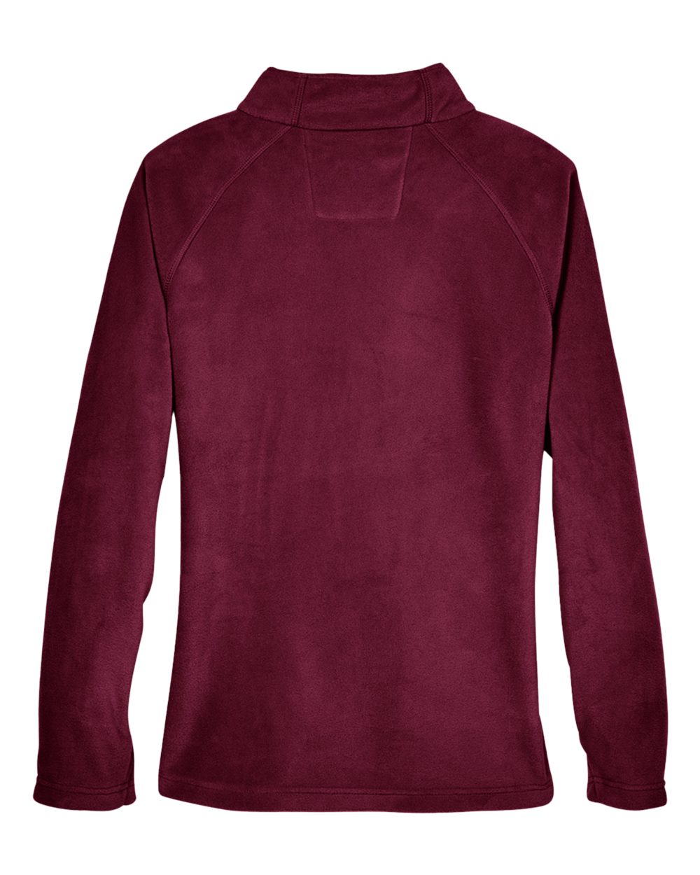 Rear View of Sport Maroon Women's Campus Microfleece Jacket - TT90W