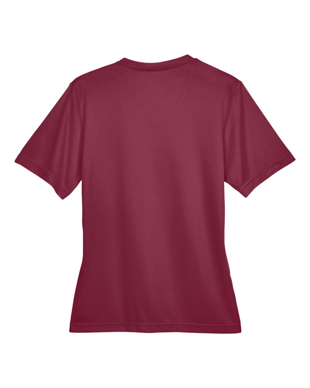 Rear View of Sport Maroon Women's Zone Performance T-Shirt - TT11W