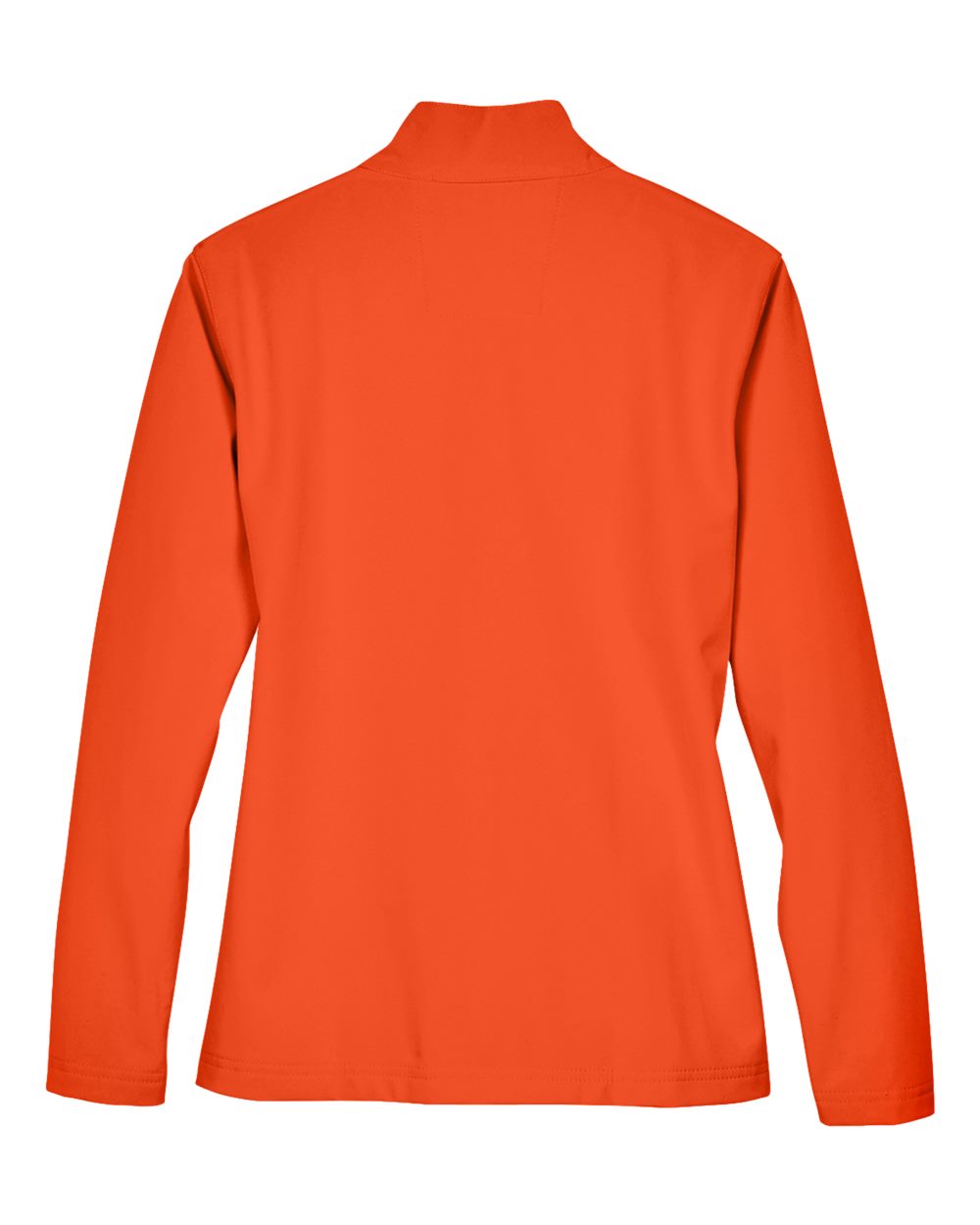 Rear View of Sport Orange Women's Leader Soft Shell Jacket - TT80W