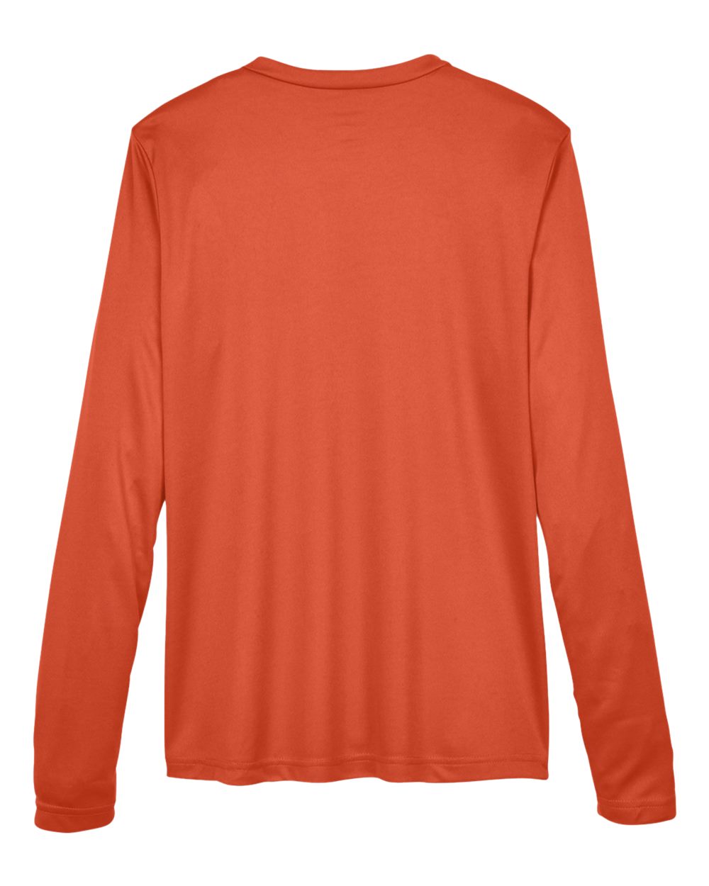 Rear View of Sport Orange Women's Zone Performance Long Sleeve T-Shirt - TT11WL