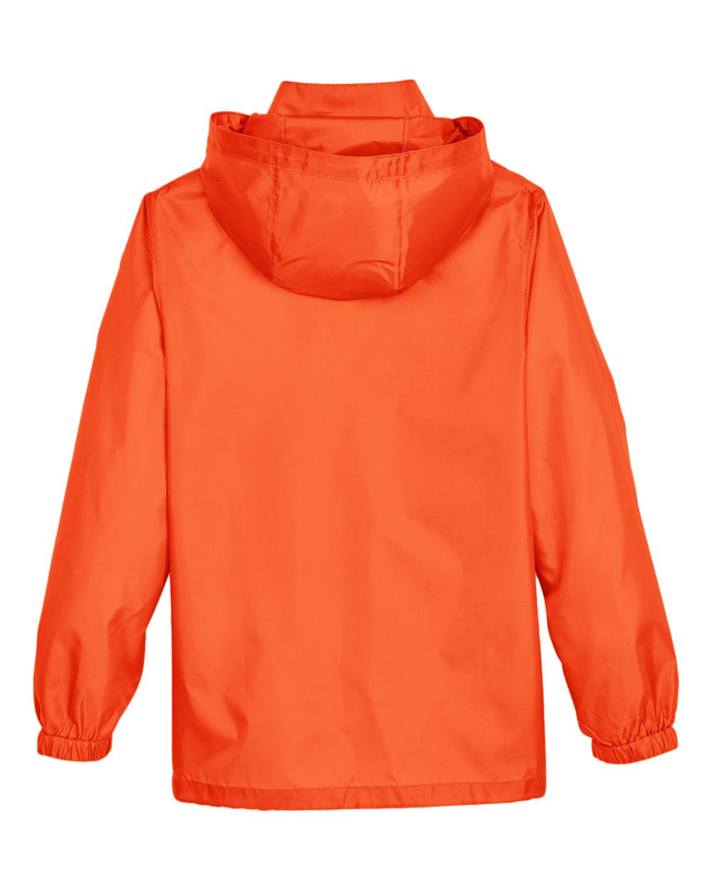 Rear View of Sport Orange Youth Zone Protect Lightweight Jacket - TT73Y
