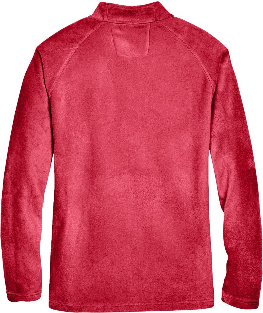 Rear View of Sport Red Men's Campus Microfleece Jacket - TT90