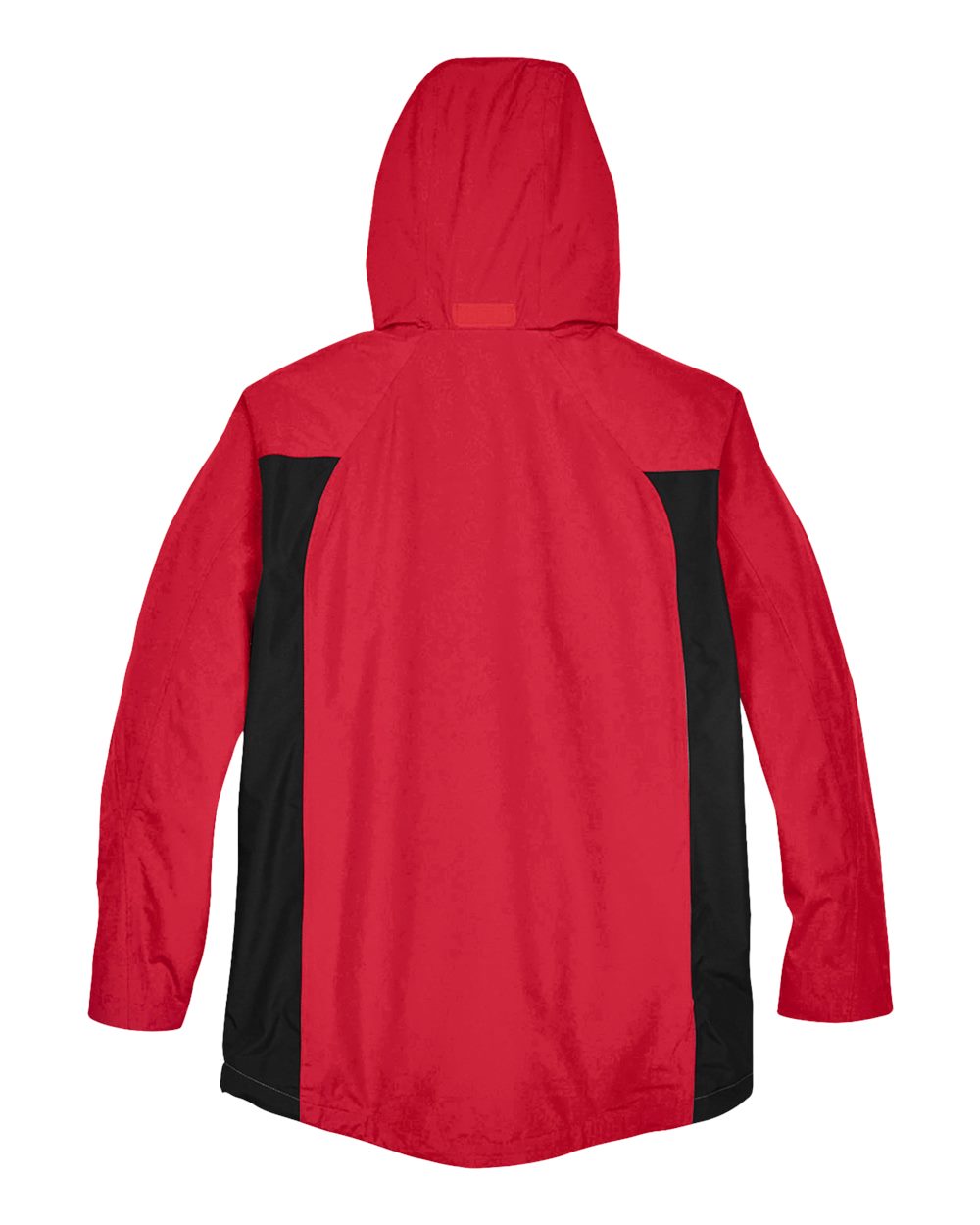 Rear View of Sport Red Men's Dominator Waterproof Jacket - TT86
