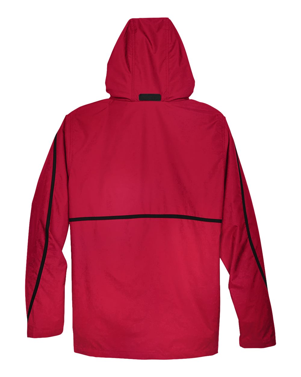 Rear View of Sport Red Unisex Conquest Jacket with Mesh Lining - TT70