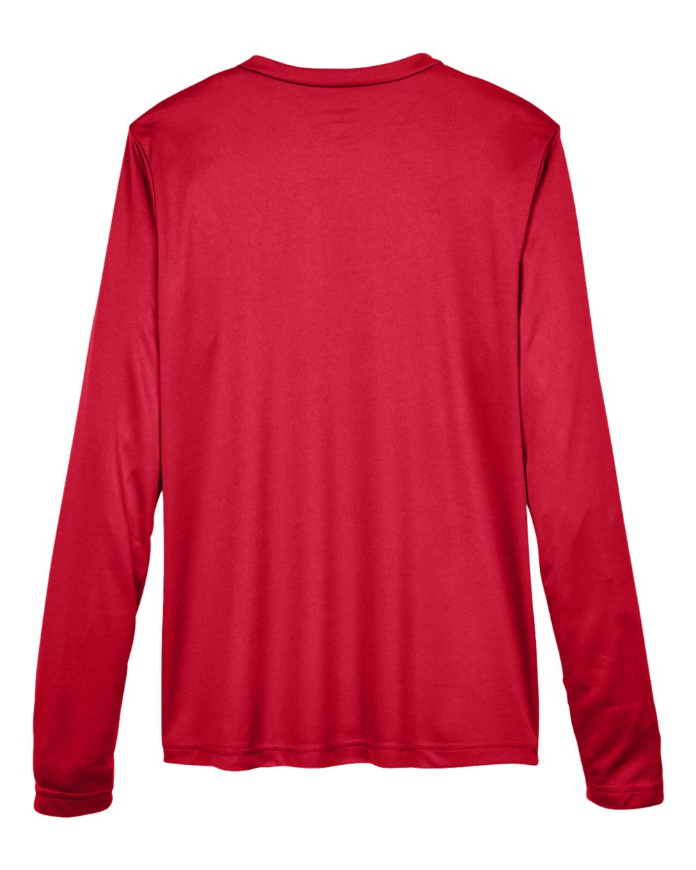 Rear View of Sport Red Women's Zone Performance Long Sleeve T-Shirt - TT11WL