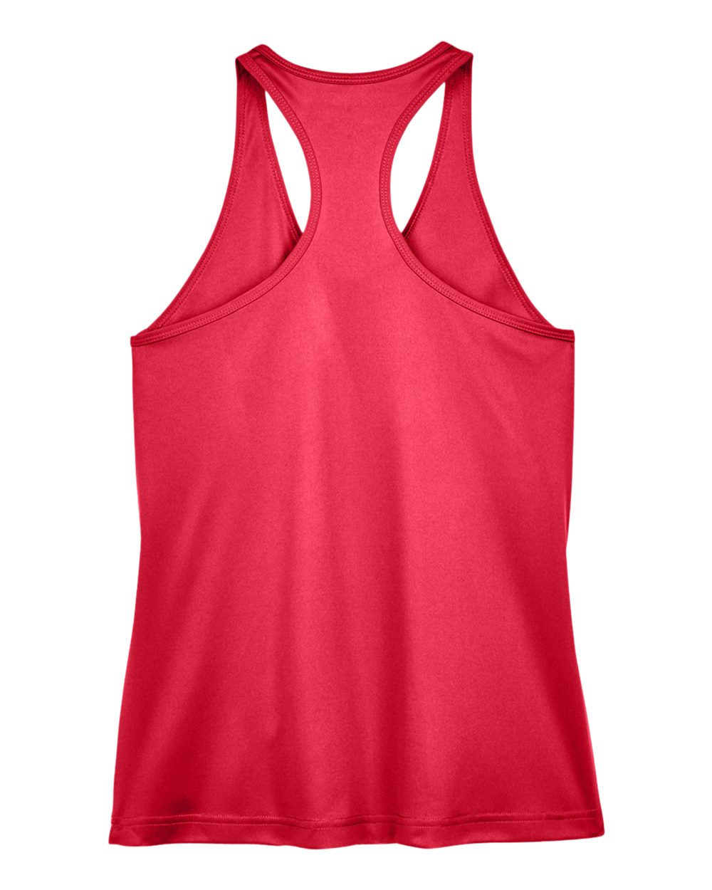Rear View of Sport Red Women's Zone Performance Racerback Tank - TT11WRC