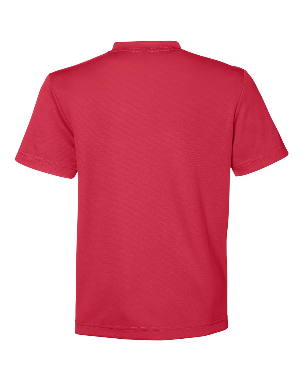 Rear View of Sport Scarlet Red Youth Zone Performance Mesh T-Shirt - TT15Y