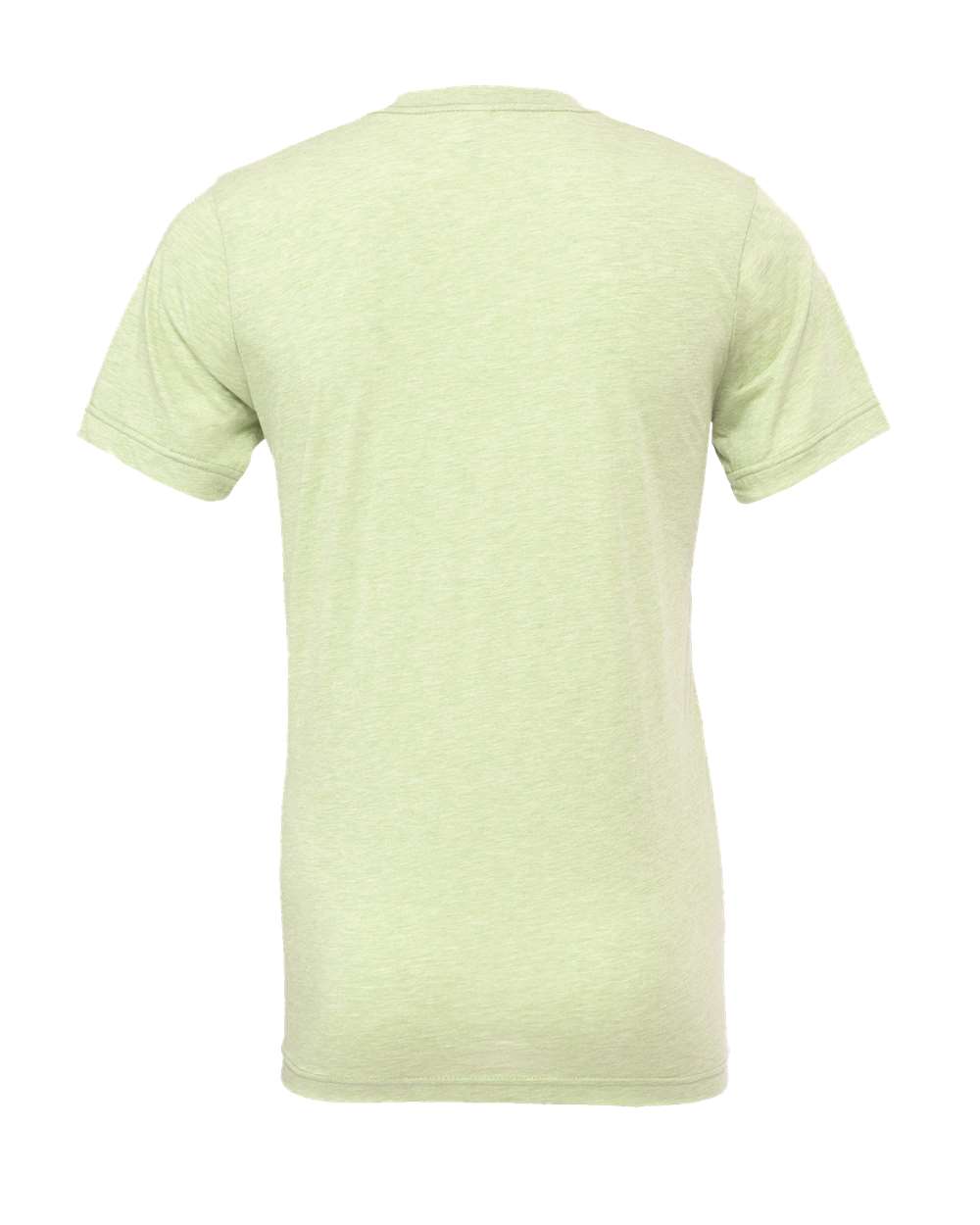 Rear View of Spring Green Triblend Triblend Tee - 3413