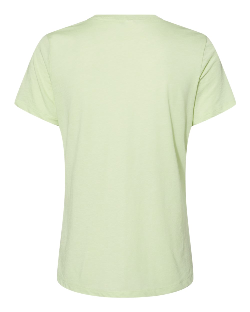Rear View of Spring Green Triblend Women’s Relaxed Fit Triblend Tee - 6413