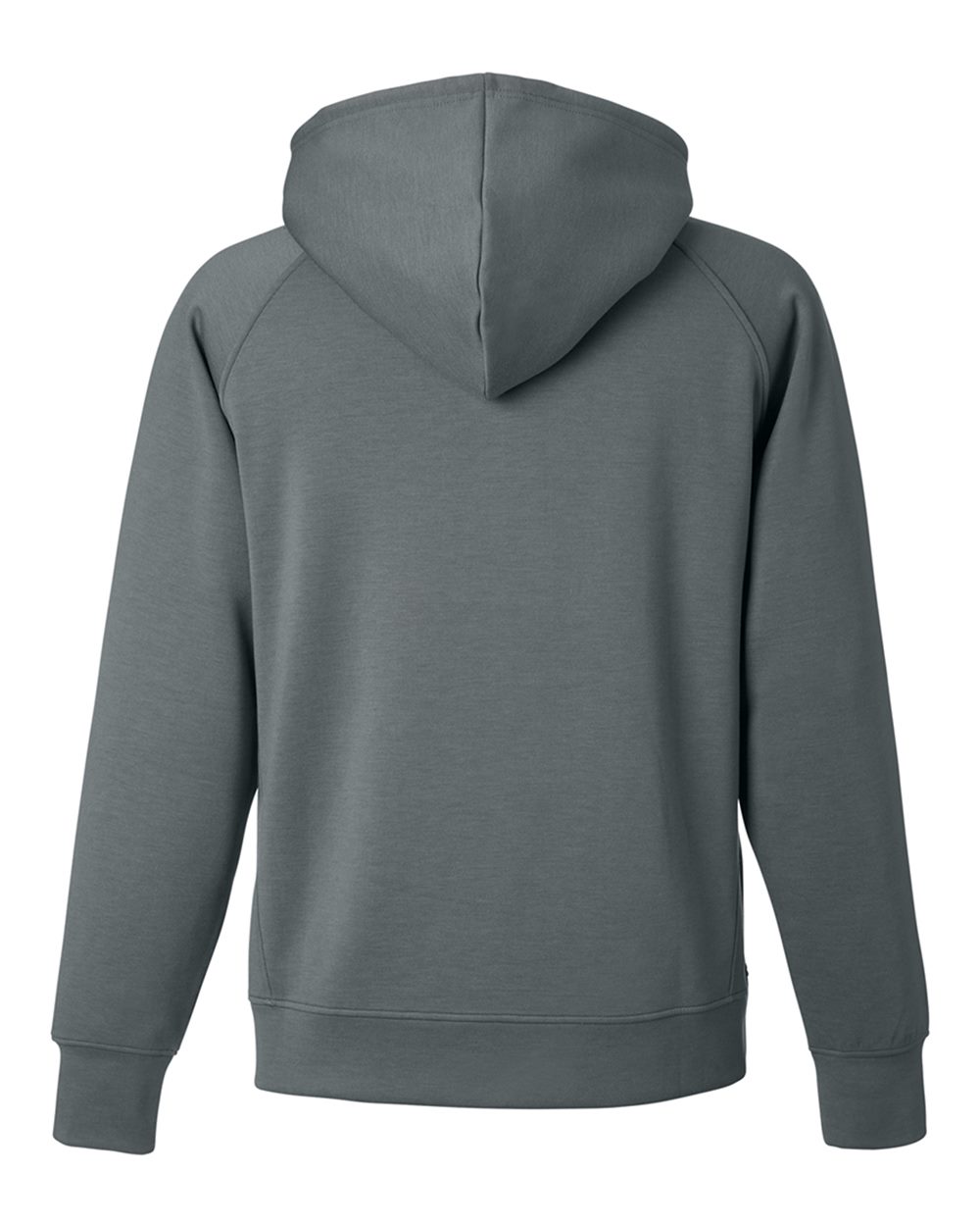Rear View of Steel Apex Fleece Hooded Sweatshirt - 8750