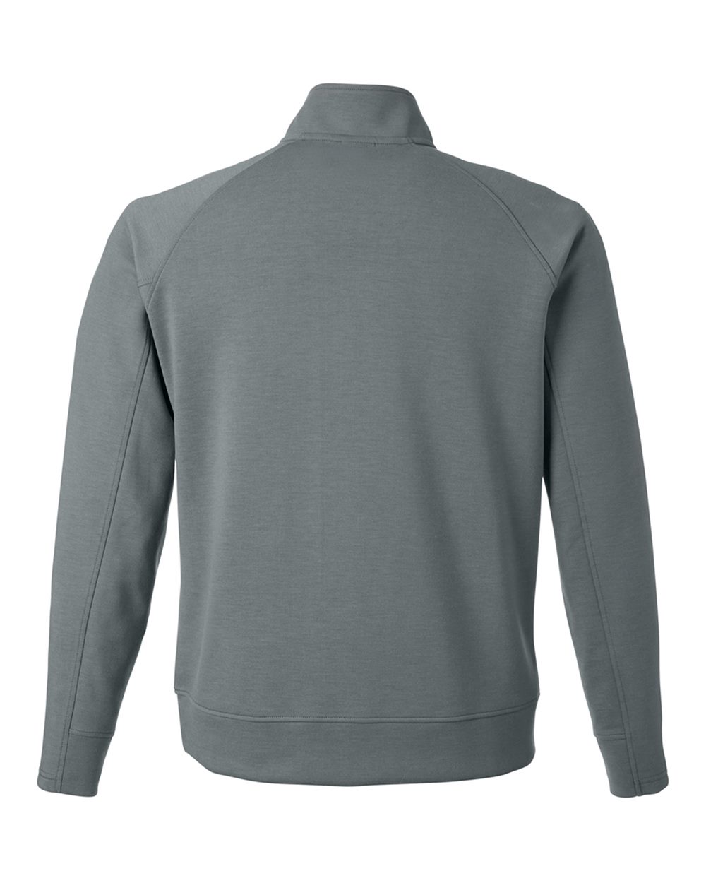 Rear View of Steel Apex Fleece Quarter-Zip Sweatshirt - 8751