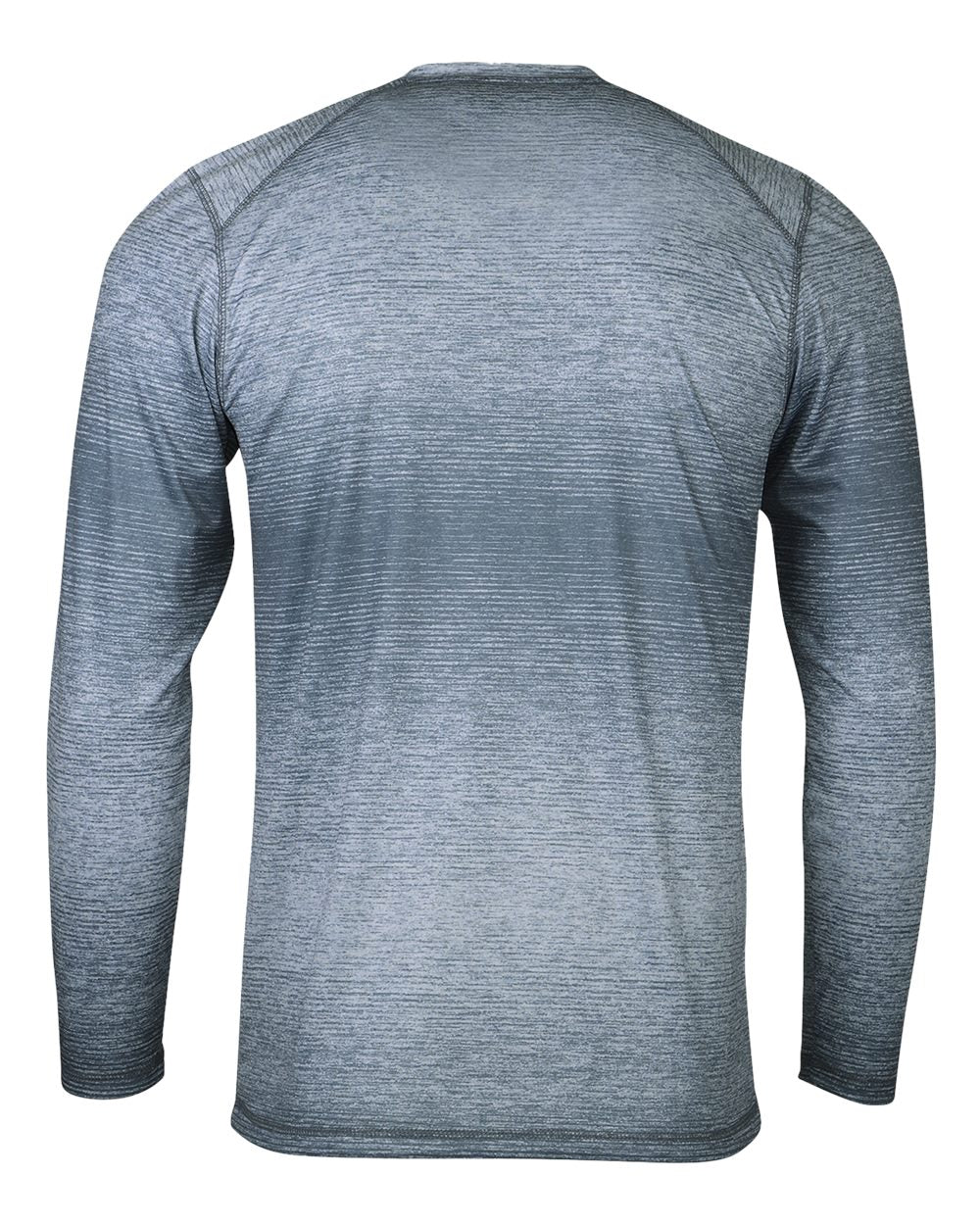Rear View of Steel Mirage Performance Long Sleeve T-Shirt - 234