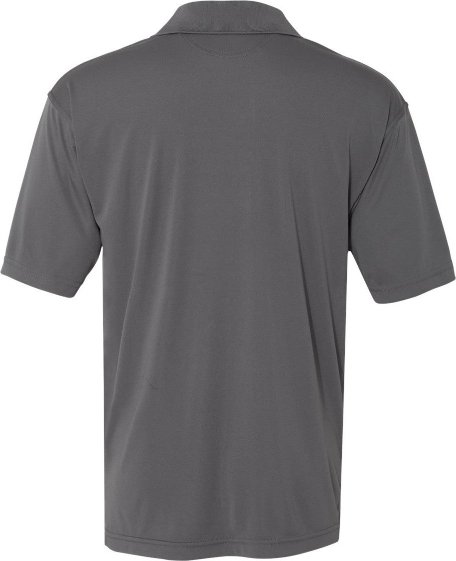 Front View of Steel Value Polyester Polo - 0100
