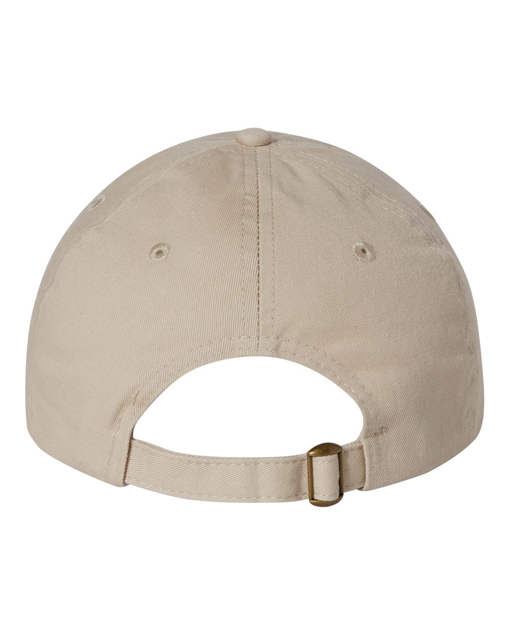 Rear View of Stone Bio-Washed Classic Dad Hat - VC300A