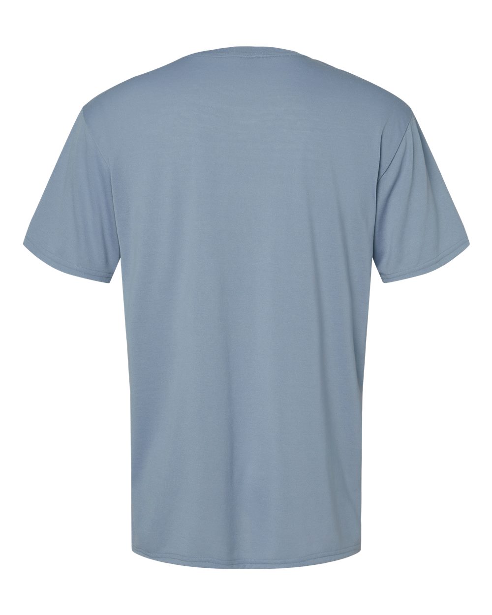 Rear View of Stone Blue Performance® T-Shirt - 42000