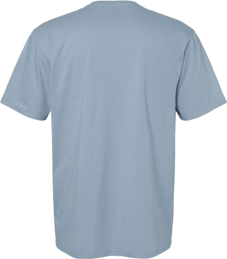 Rear View of Stone Blue Softstyle® T-Shirt - 64000